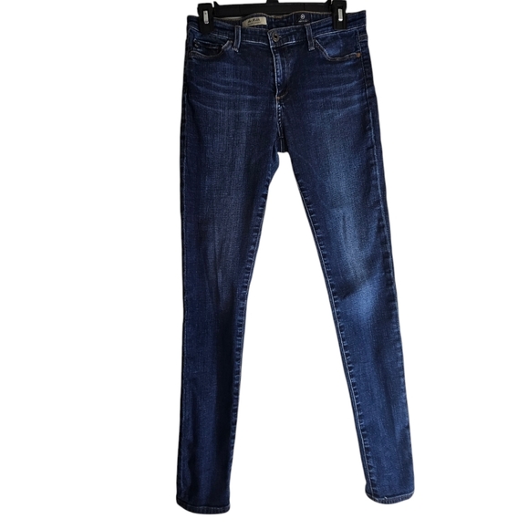 Ag Adriano Goldschmied The Middi Mid Rise Legging Blue Jeans 28 Preowned - Picture 1 of 8